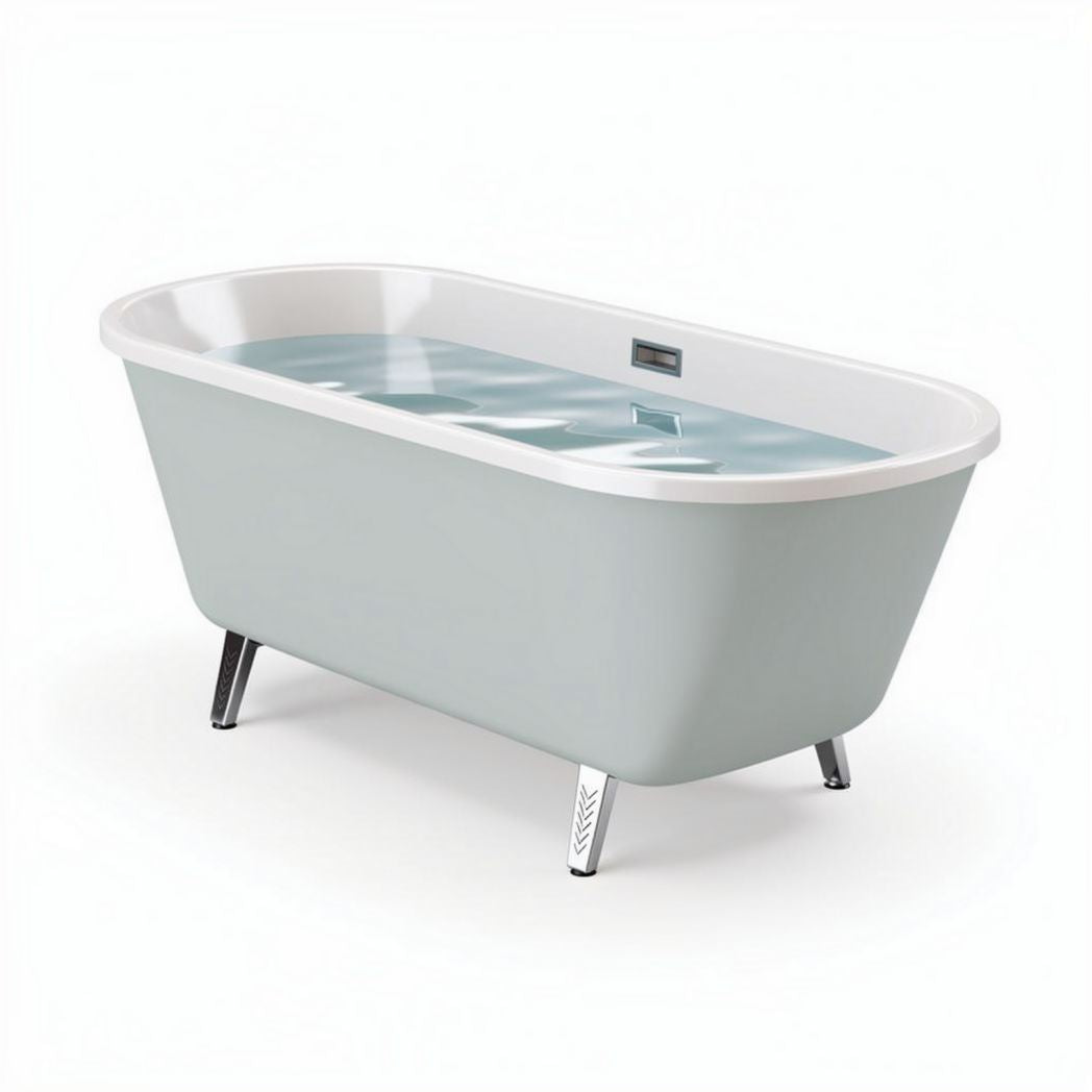 Wanna wolnostojąca z akrylu do łazienki z funkcją hydromasażu - 170 x 75 x 60cm